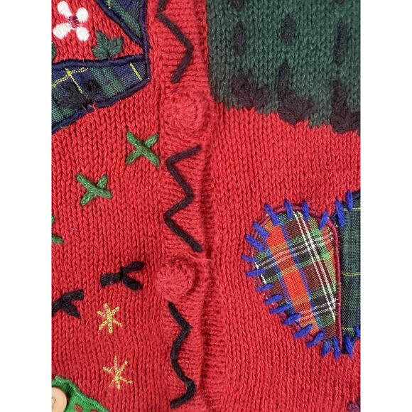 Designers Originals Studio Joy Christmas Sweater Vest M Stockings Whimsical - Picture 6 of 9